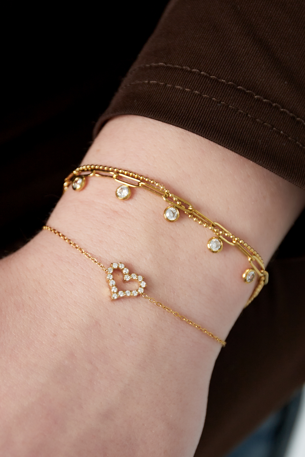 Bracelet Coeur Strass Image2