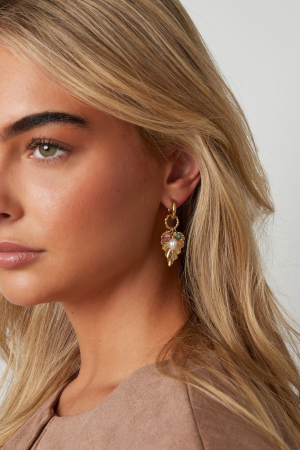 Boucles D'Oreilles Pendantes En Forme De Feuille, Série Casual Daily Simple, Bijoux Pour Femmes h5 Image2