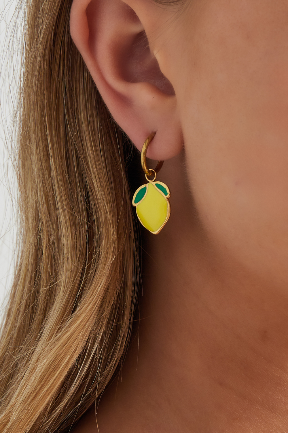 Mini Boucle D'Oreille Citron h5Image2