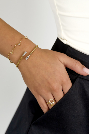 Bracelet À Pois Symétriques Avec Extrémités Détaillées h5 Image3
