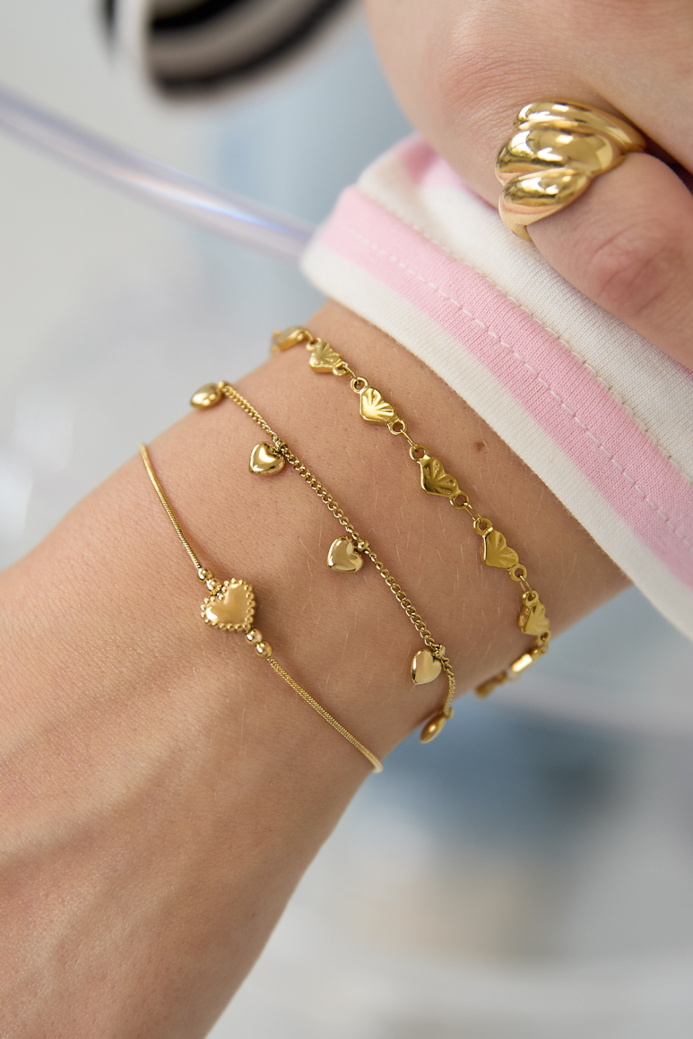 Bracelet Minimaliste Avec Cœur Décoré Image3