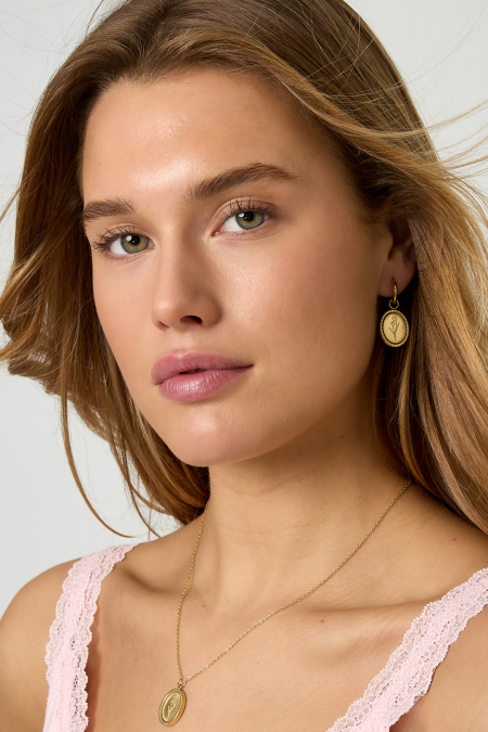 Boucles d'oreilles en acier inoxydable en forme de tulipe 2