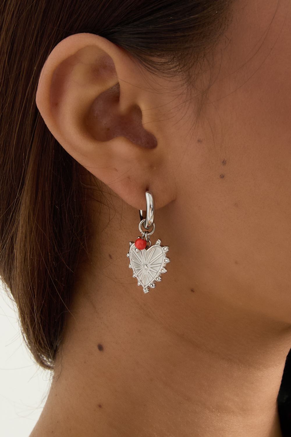 Boucles D'oreilles Coeur Avec Pointes Image3
