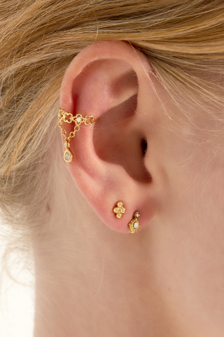 Boucles d'oreilles géométriques en cuivre, style décontracté et quotidien 2