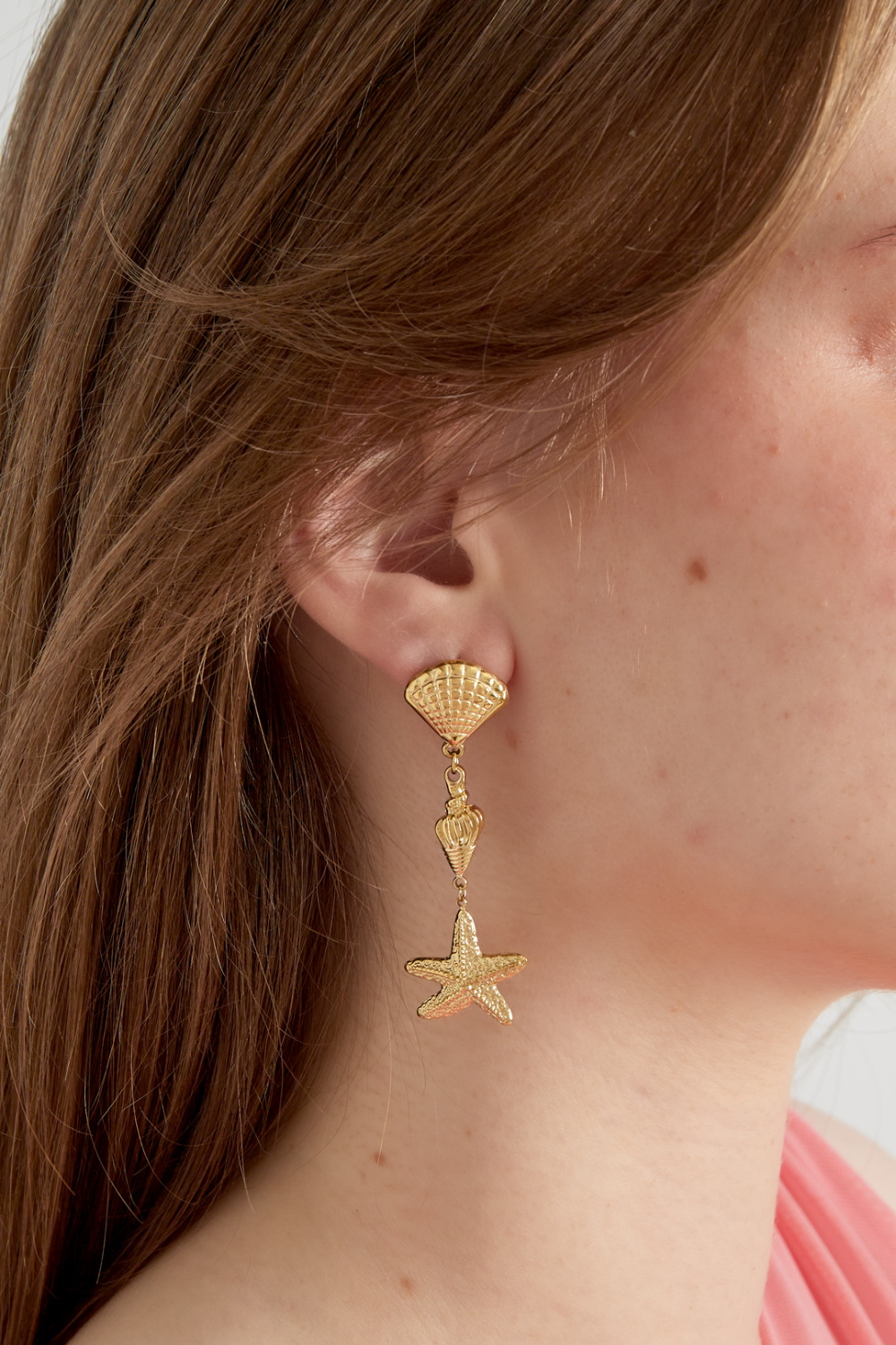 Boucles D'Oreilles Triple Coquillage h5Image2