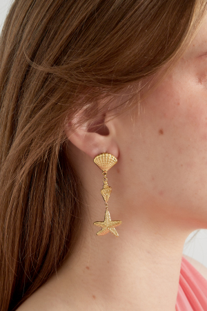 Boucles D'Oreilles Triple Coquillage h5 Image2