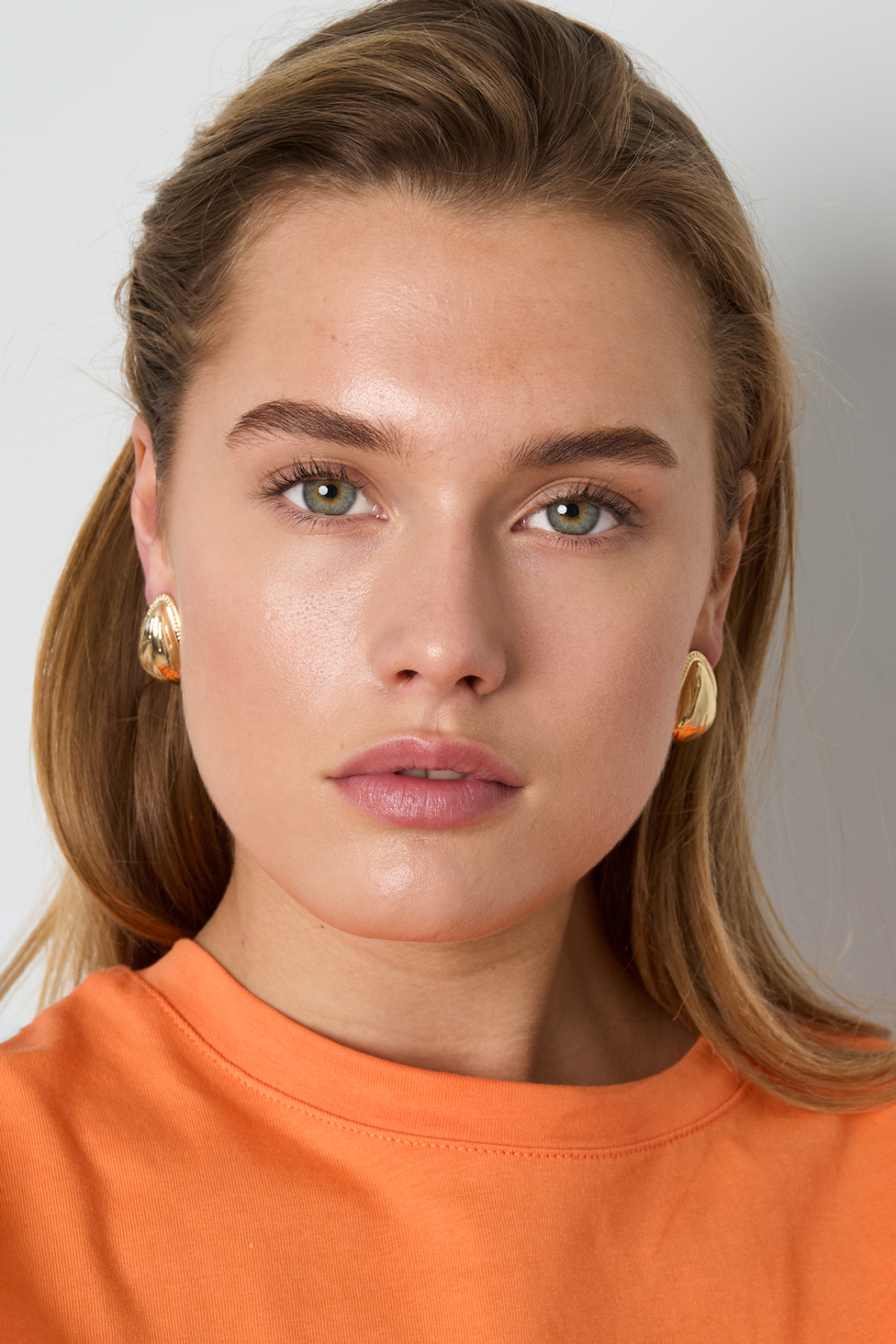 Boucles D'Oreilles Puces En Alliage, Style Goutte, Collection Rétro Et Simple Pour Femmes Image4