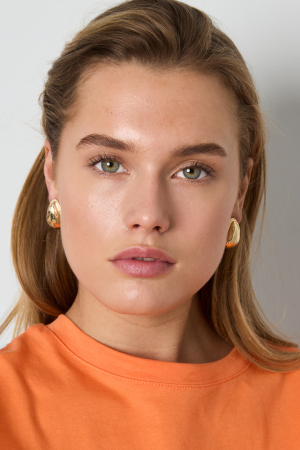 Boucles D'Oreilles Puces En Alliage, Style Goutte, Collection Rétro Et Simple Pour Femmes h5 Image4