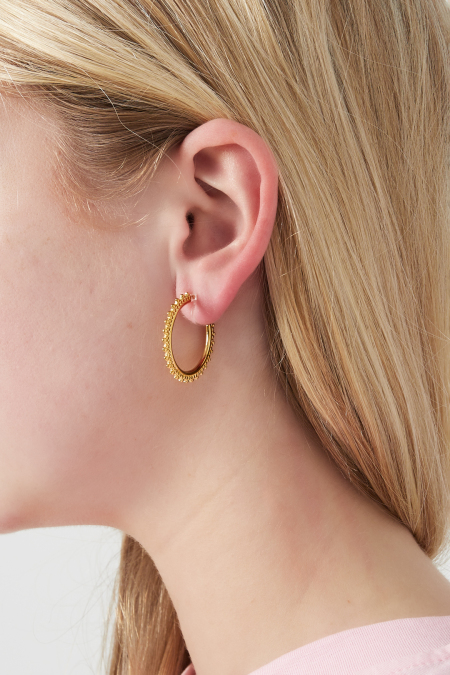 Boucles d'oreilles créoles à clip Sunburst 2