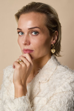 Boucles D'Oreilles Pendantes En Forme De Cœur, Série Simple Et Décontractée Pour Le Quotidien, Bijoux Pour Femmes h5 Image3