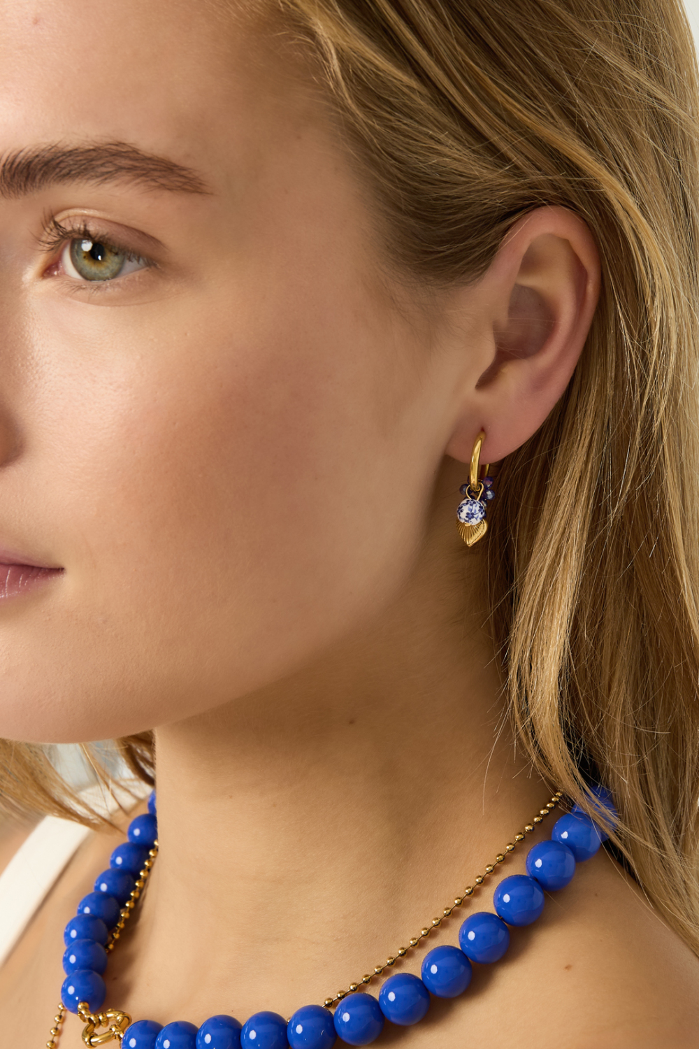 Boucles D'Oreilles Pendantes En Acier Inoxydable, Série Heart Daily Daily Simple, Bijoux Pour Femmes Image2