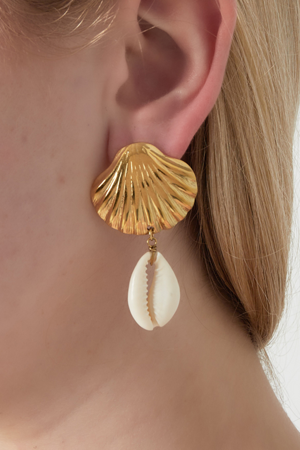 Boucle D'Oreille Coquillage Et Coquillage h5Image2