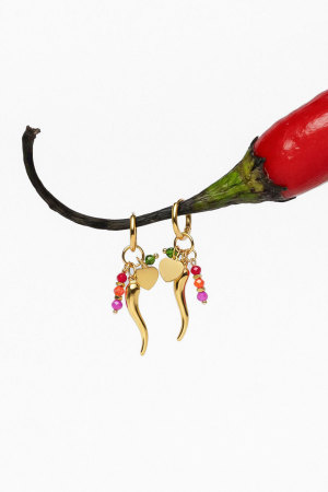 Boucles D'Oreilles Pendantes Chili Casual Daily Simple Series Bijoux Pour Femmes h5 Image2