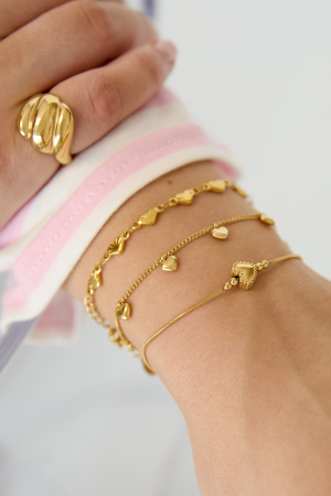 Bracelet Avec Petits Cœurs Pendants h5 Image3
