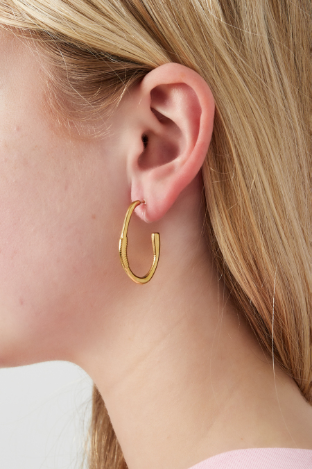Boucles d'oreilles à clip créoles sans fin 2