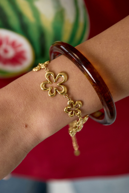 Bracelet orné de fleurs ludiques en forme de corail de tailles variées 2