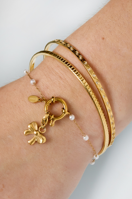 Bracelets en acier inoxydable, série géométrique décontractée et simple pour femmes 2