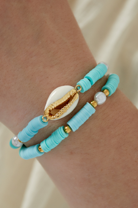 Bracelet coquillage en fleurs 2
