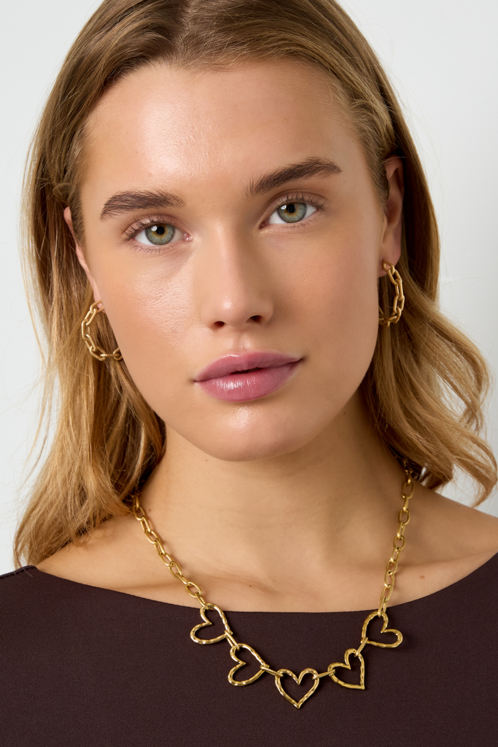 Boucles D'Oreilles Créoles Cercle Casual Daily Simple Series Bijoux Pour Femmes Image4