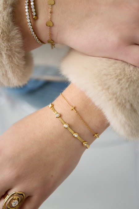 Bracelets à chaîne en strass Chaîne Casual Daily Simple Série Bijoux pour femmes 2