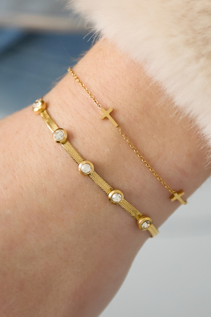 Bracelets À Chaîne En Strass Chaîne Casual Daily Simple Série Bijoux Pour Femmes h5 Image3