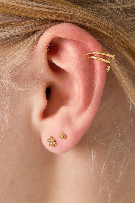 Boucles d'oreilles géométriques en cuivre, style décontracté et quotidien 2