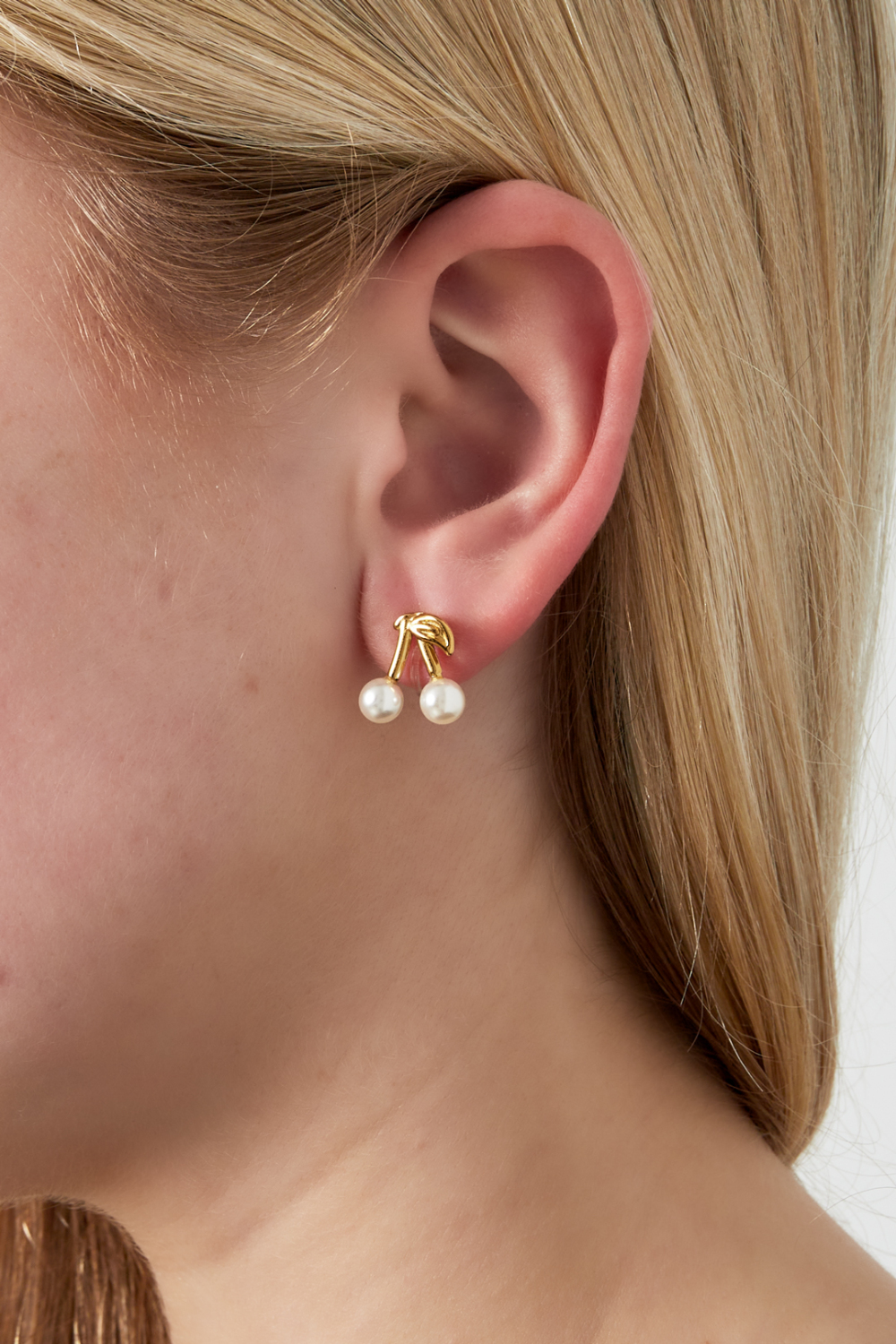 Boucles D'Oreilles À Clip Cerise h5Image2