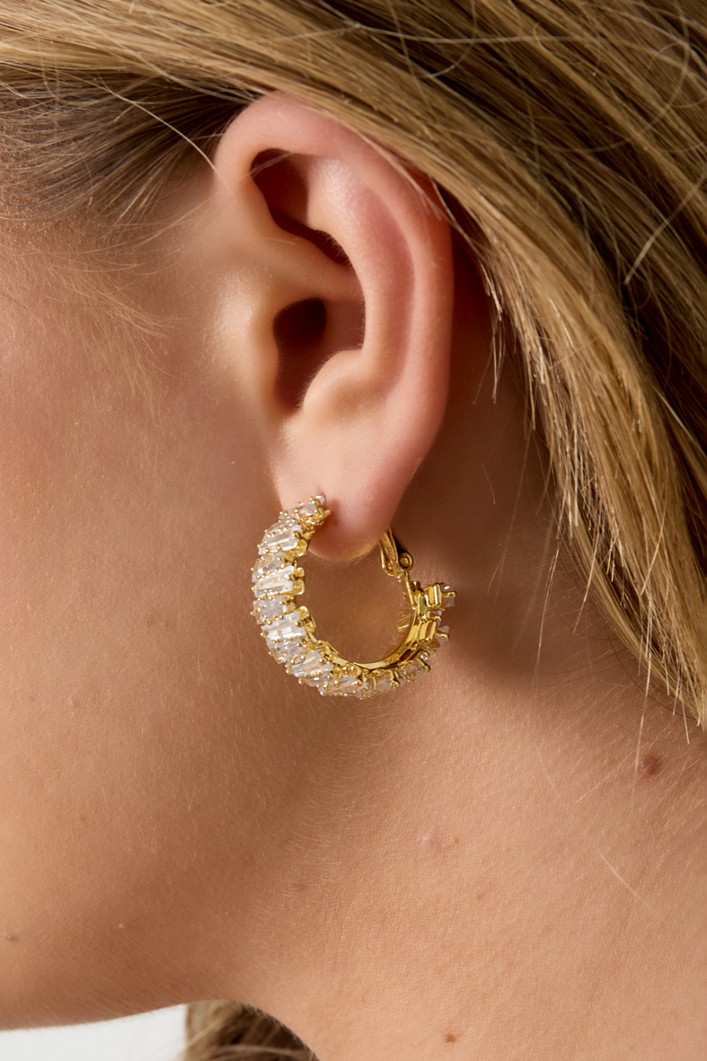 Boucles D'Oreilles Créoles En Cuivre, Style Géométrique, Décontracté, Simple, Pour Femme Image4