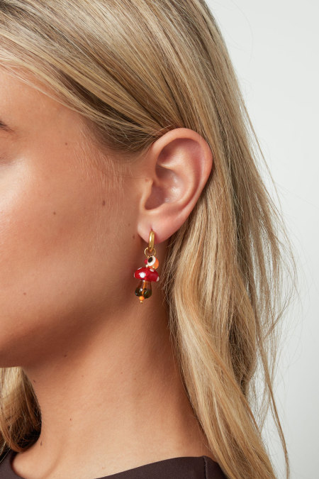 Boucles d'oreilles pendantes en acier inoxydable, série « plante », décontractée, simple et quotidienne, bijoux pour femmes 2