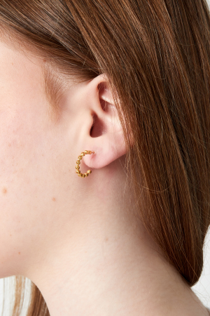 Boucles D'Oreilles À Clip En Perles Brillantes h5 Image2