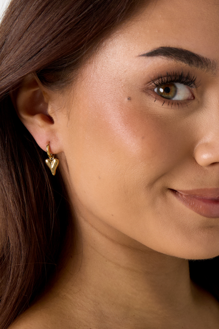 boucles d'oreilles en forme de coeur en acier inoxydable 2