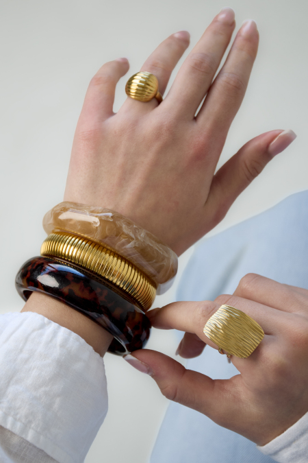 Bracelet en résine léopard 2