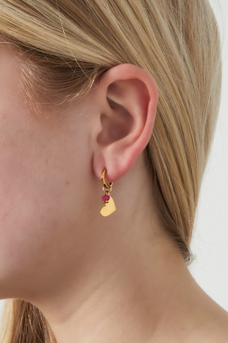 Boucles d'oreilles mini coeur 2