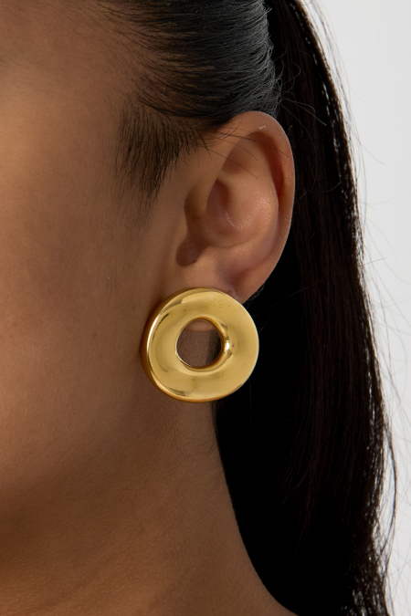Boucles d'oreilles pendantes en forme de donut 2