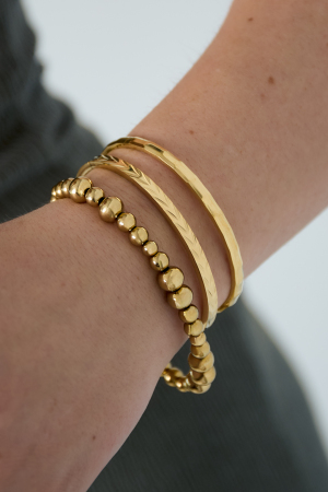 Bracelets Géométriques En Acier Inoxydable, Style Décontracté Et Quotidien h5 Image2