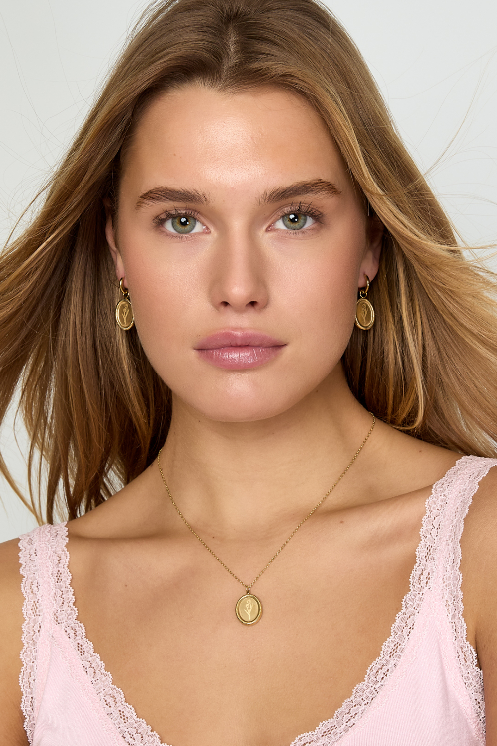 Boucles D'Oreilles En Acier Inoxydable En Forme De Tulipe Image5