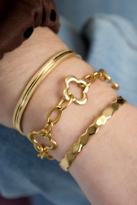 Bracelet jonc texturé 2