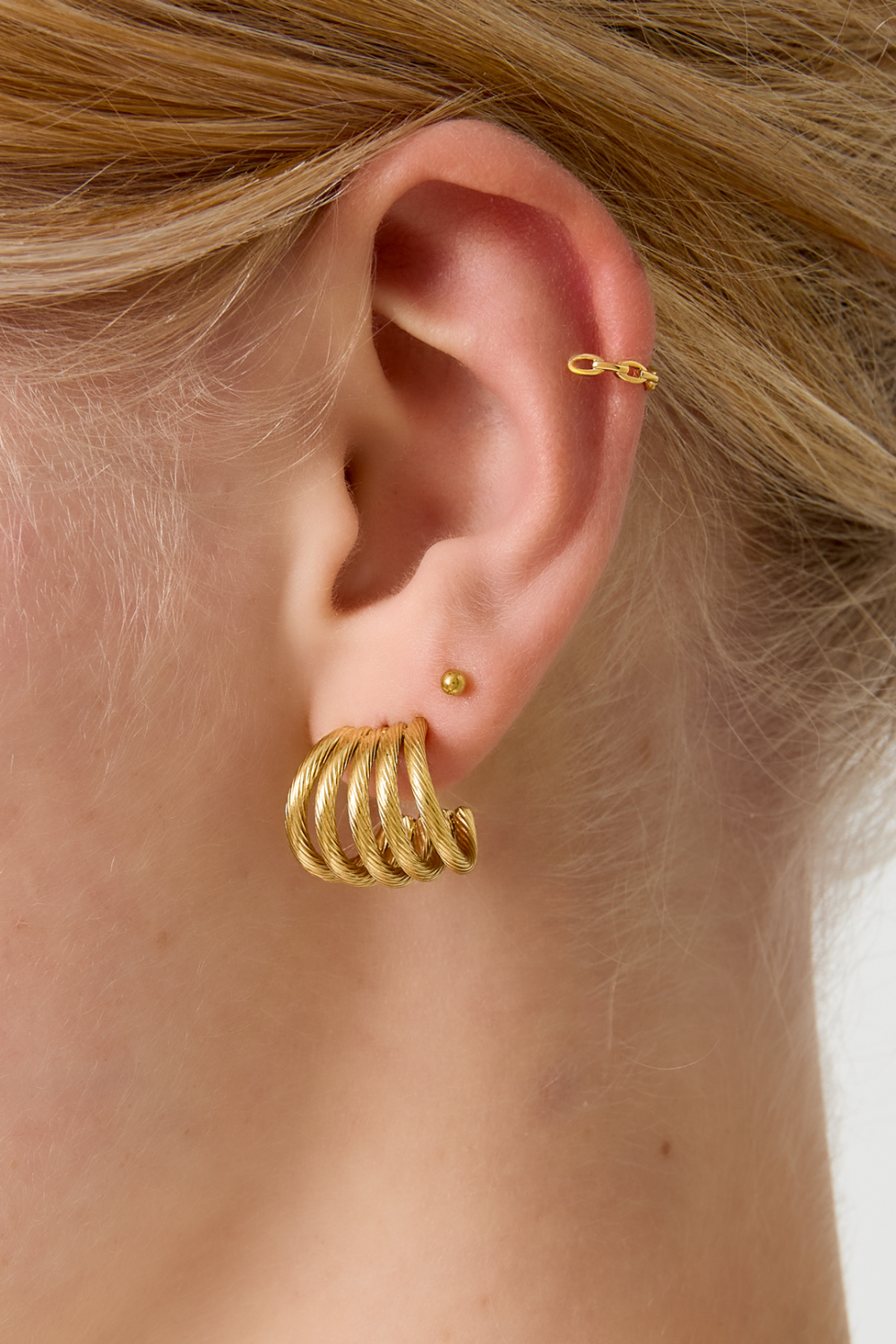 Boucles D'Oreilles À Tige En Acier Inoxydable, Style Géométrique, Décontracté, Simple, Pour Femme Image2