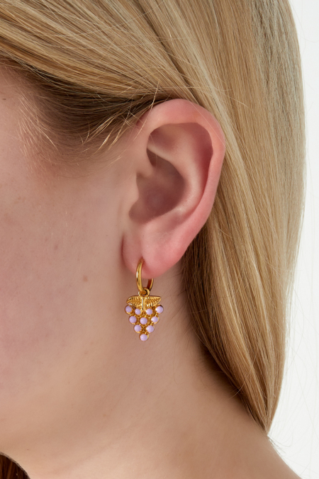 Boucles d'oreilles raisin 2