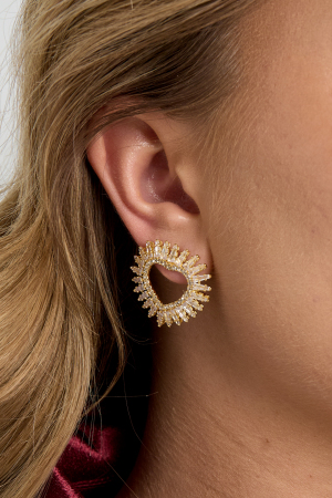 Boucles D'Oreilles À Tige En Cuivre En Forme De Cœur, Élégantes, De Noël, Luxueuses, Bijoux Pour Femmes h5 Image4
