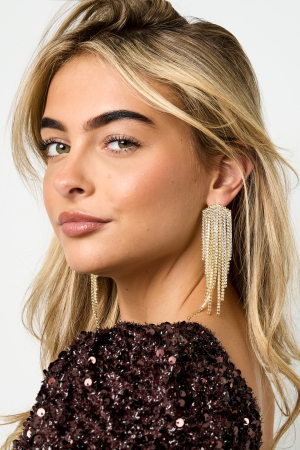 Boucles D'Oreilles Pendantes En Cuivre, Géométriques, Élégantes, De Noël, Luxueuses, Bijoux Pour Femmes h5 Image3