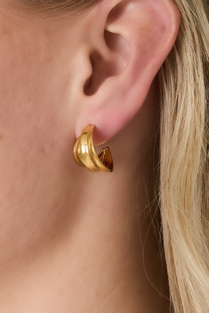 Boucles D'Oreilles À Boucle Polie h5 Image2