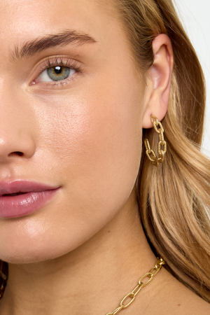 Boucles D'Oreilles Créoles Cercle Casual Daily Simple Series Bijoux Pour Femmes h5 Image2