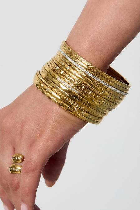 Bracelets géométriques en acier inoxydable pour tous les jours 2
