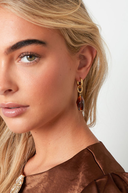 Boucles d'oreilles pendantes de forme irrégulière, série Casual Daily Simple, bijoux pour femmes 2