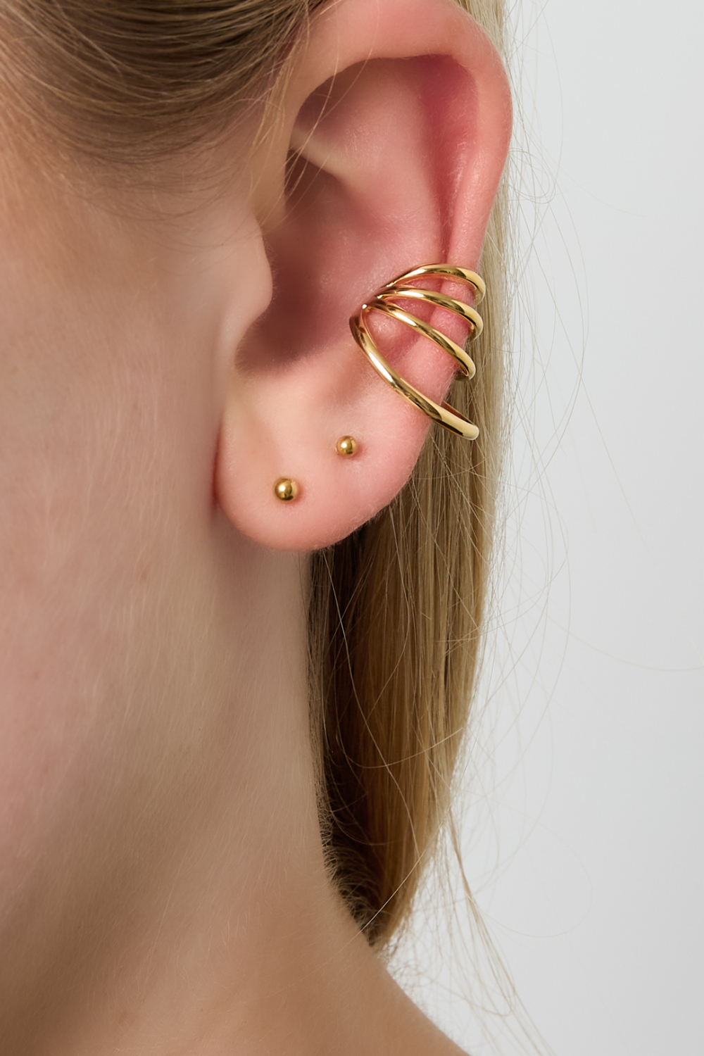 Boucles D'Oreilles Géométriques En Cuivre, Style Décontracté Et Quotidien Image2
