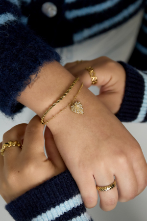 Bracelets À Breloques En Forme De Cœur, Décontractés, Simples Et Quotidiens, Bijoux Pour Femmes h5 Image2