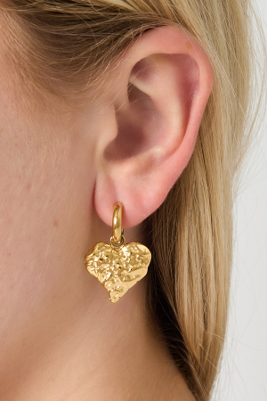 Boucles D'Oreilles Coeurs Texturés h5 Image3