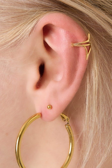 Boucles d'oreilles géométriques en cuivre, style décontracté et quotidien 2