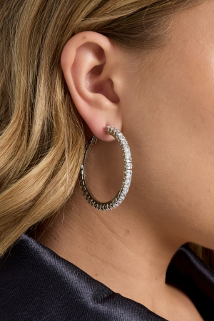 Boucles D'Oreilles Créoles En Cuivre Géométriques Élégantes De Noël, Série Luxueuse, Bijoux Pour Femmes h5 Image4